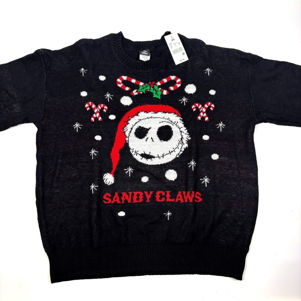 NWT Jack Skellington Christmas Sweater XXL Disney‎ Nightmare Before Christmas
